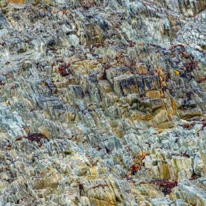 Photographie d'une roche bleue à Tredrez-Locquemeau.