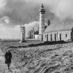 photographie de la pointe Saint-Mathieu chapelle phare abbaye sémaphore