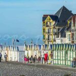Photographie panoramique les cabines de Cayeux-Sur-Mer en 2016