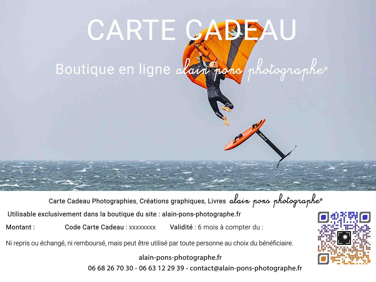 carte cadeau boutique, visuel wing-foil