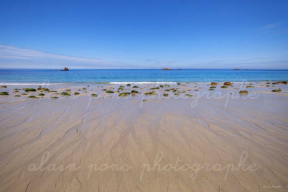 photographie de la plage de Ruscumunoc, à Plouarzel,