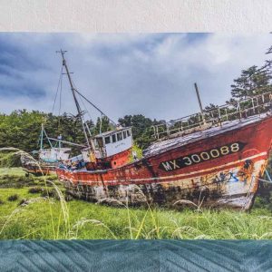 photographie Bateau le Kalinka anse du Diben, en déstockage, format 60cm x 40cm