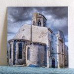 Photographie extérieur chevet église Charroux déstockage