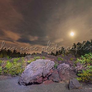 photographie carrière puy de la vache sous la pleine lune