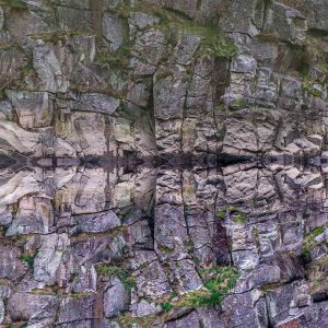 photographie le reflet de la perdition sur la Creuse à Crozant.