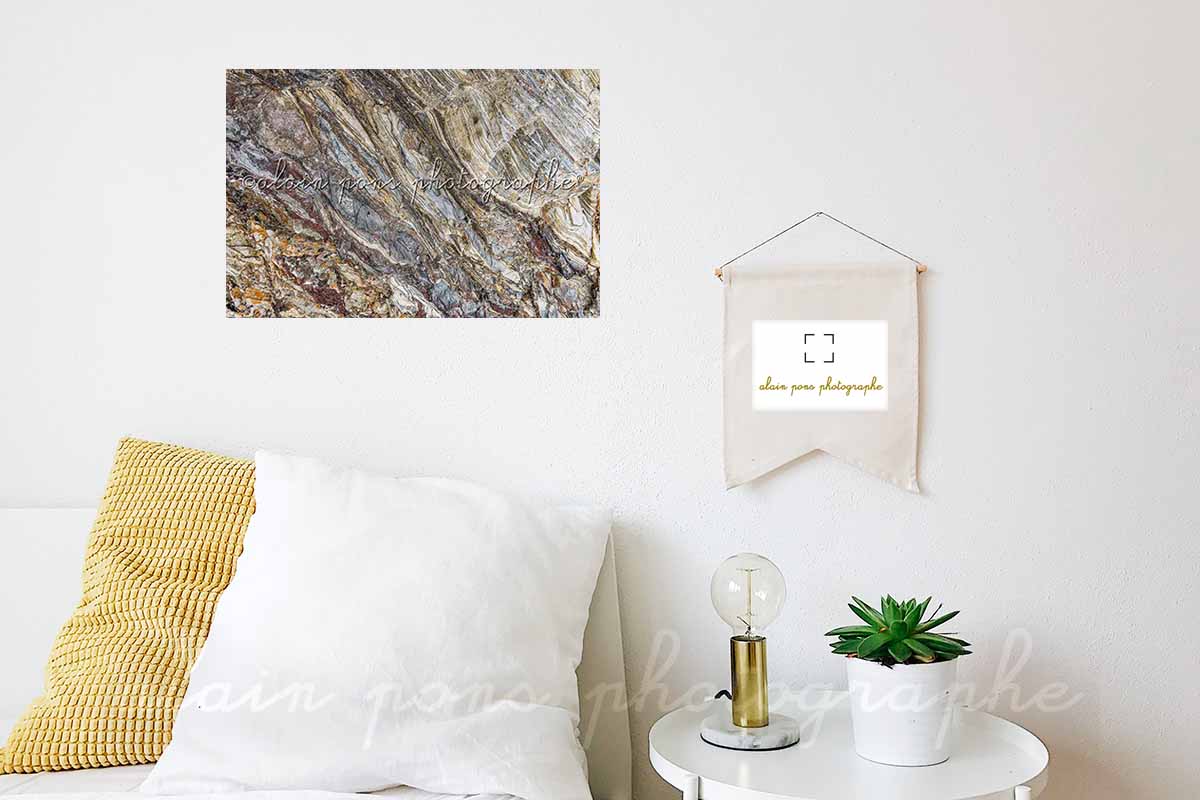 photographie les Schistes et Quartzites de Bretagne, ici en suggestion de décoration dans une chambre
