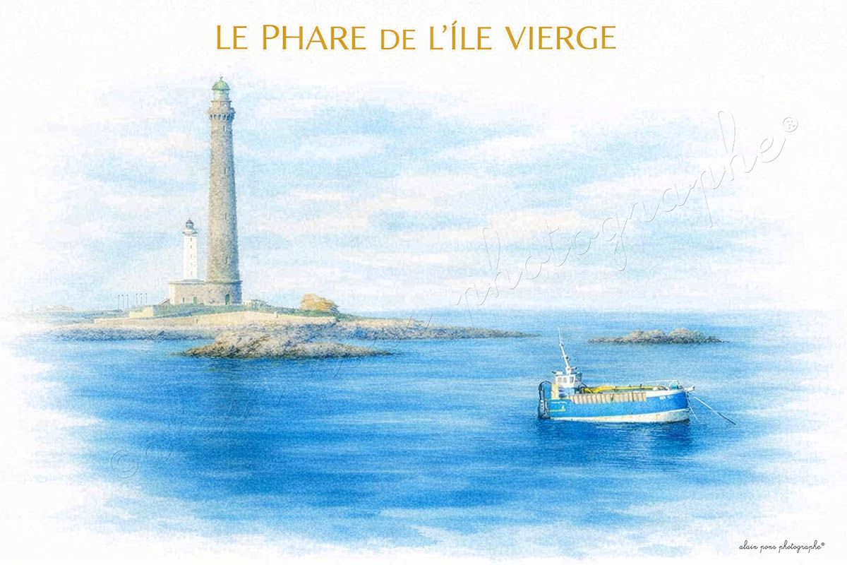 Affiche Le Phare de l'Île Vierge à Plougerneau