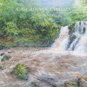 affiche vintage cascades de Chiloza massif du Sancy