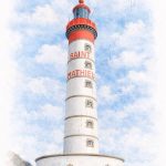 Affiche vintage Le Phare de Saint-Mathieu Plougonvelin