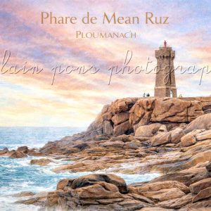 affiche vintage phare de mean ruz plounanach