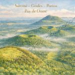 Affiche vintage Sarcoui Goules Pariou Puy de Dôme 