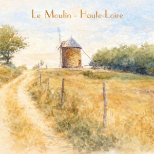 affiche vintage le moulin Haute-Loire
