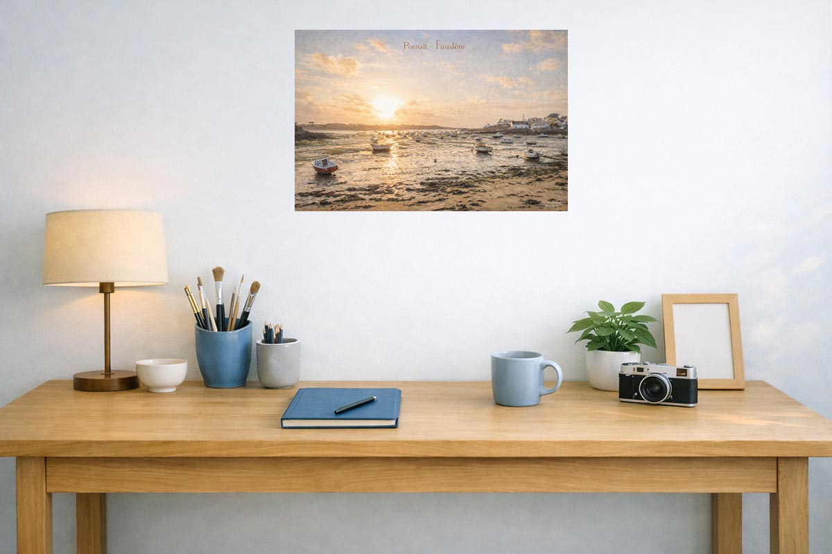 photographie Portsall Finistère, ici en suggestion de décoration dans un bureau