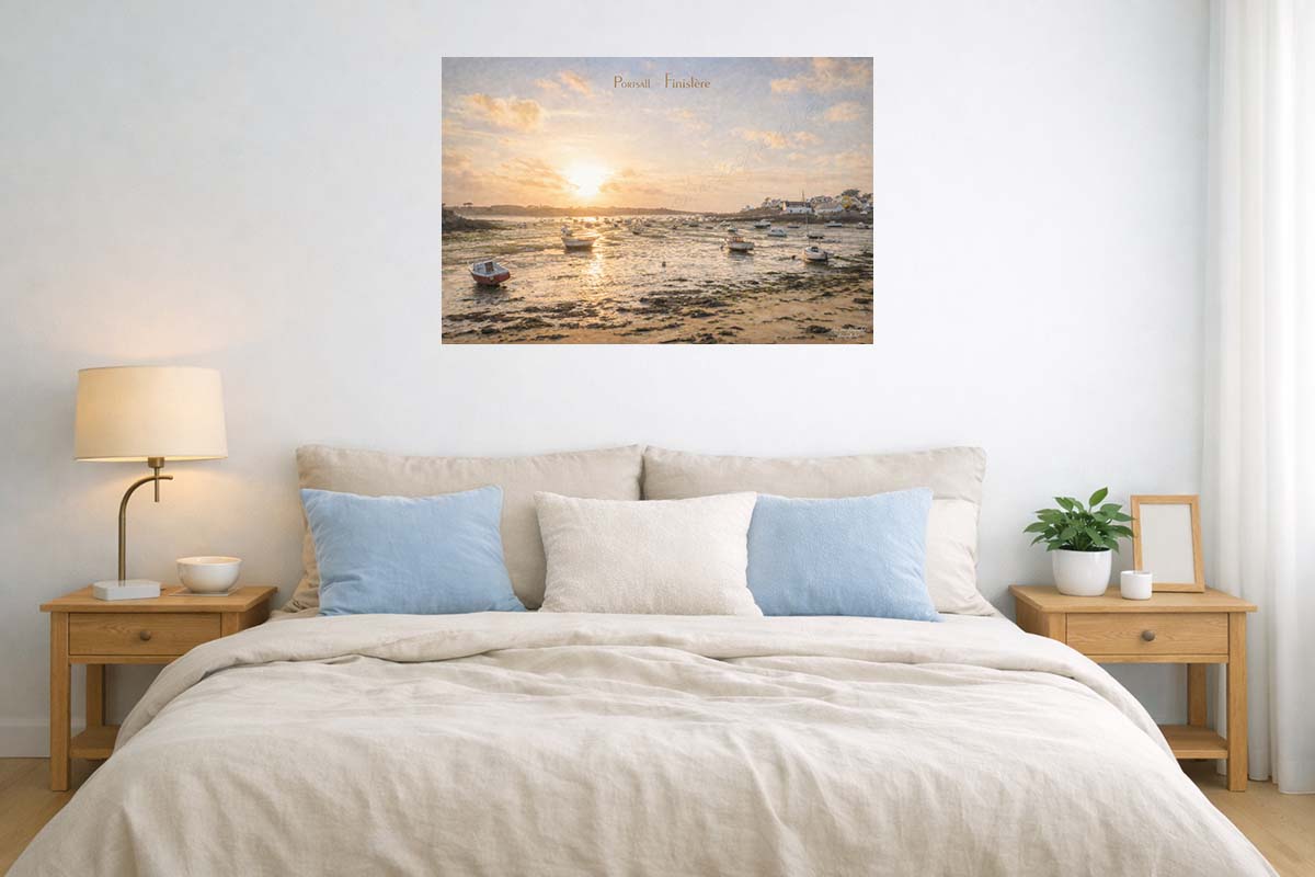 photographie Portsall Finistère, ici en suggestion de décoration dans une chambre