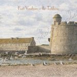 Affiche vintage Tour Vauban île Tatihou