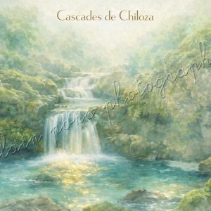 affiche vintage cascades de Chiloza tropicales